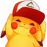 SEVI-Pokemon Sticker 3" Pikachu Hat IN053