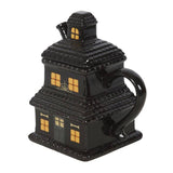 SD-Black Haunted House Lidded Mug