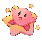 SEVI-Kirby Sticker 3" Kirby On Star IN216