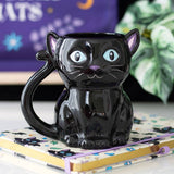 SD-Cute and Creepy Black Cat Mug