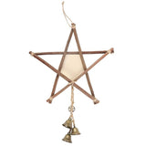 SD-Green Witch Hanging Willow Pentagram with Bells