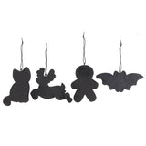 SD-Set of 4 Skeleton Christmas Gingerbread Ornaments
