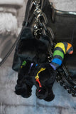 VF-Rainbow Skelekitty Plush Keychain