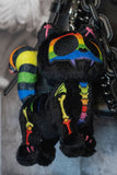 VF-Rainbow Skelekitty Plush Keychain