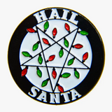 ECT-"Hail Santa" Inverted Pentacle Christmas Light Enamel Pin