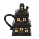 SD-Black Haunted House Lidded Mug