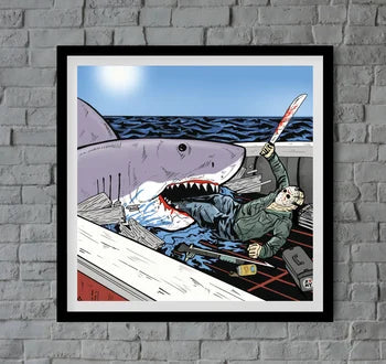 SCP-Jaws VS Jason - 12x12 (9015)