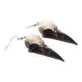 SD-Resin Crow Skull Dangle Earrings