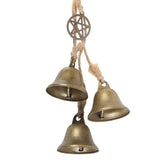 SD-Green Witch Hanging Willow Pentagram with Bells