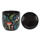 SD-Dark Forest Ceramic Plant Pot with Saucer
