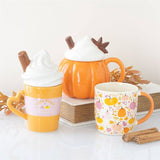 SD-Pumpkin Cream Lidded Mug