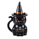 SD-Frightful Folk Black Cat Lidded Mug