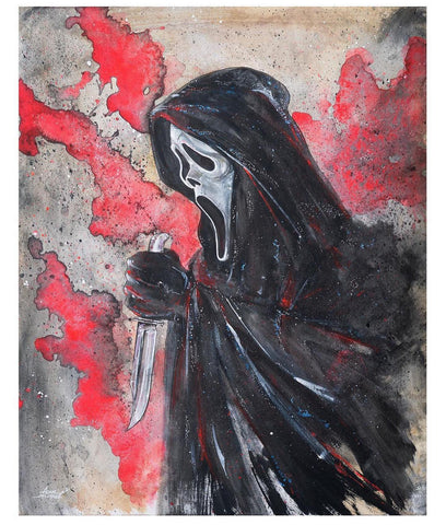 AAB-Ghost Face Red Slash - 11x14