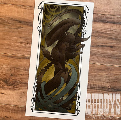 BTA-Art Nouveau Xenomorph - 9x18 (9015)