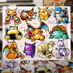 DR-Pokemon Base Set Tattoo Flash - 11x14 (1015)