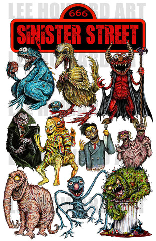 LEE-Sinister Street Collage - 11x17 (3013)