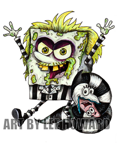LEE-Beetlejuice in SpongeBob Style - 8x10 (8003)