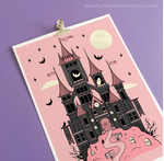 WSA-Vampire Castle Art Print- 8.3x11.7 "A4"