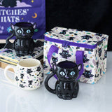 SD-Cute and Creepy Black Cat Lunch Bag
