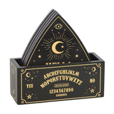 SD-Black Ouija Board Planchette Coaster Set