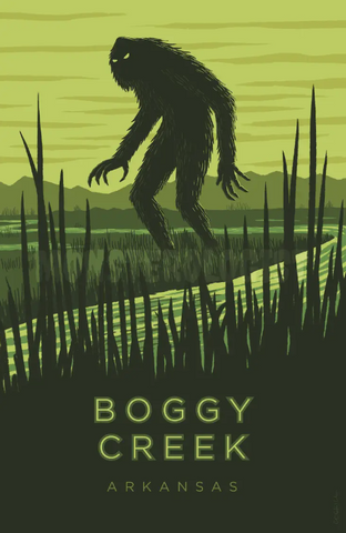 MO-Boggy Creek, Arkansas Travel Poster - 11x17