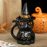 SD-Frightful Folk Black Cat Lidded Mug