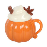 SD-Pumpkin Cream Lidded Mug