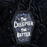 SD-The Creepier the Better Coffin Shaped Tote Bag