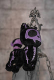 VF-Ultra Violet Skelekitty Plush Keychain