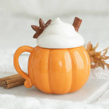 SD-Pumpkin Cream Lidded Mug