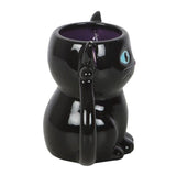 SD-Cute and Creepy Black Cat Mug