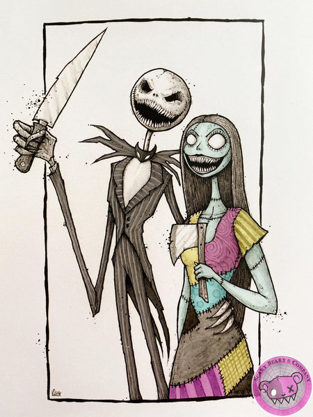 Jack Bazel 絵 Amazon.com - Jack Skellington Zero and Sally - The Nightmare