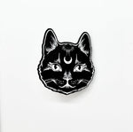 CUR-Witches Cat Pin