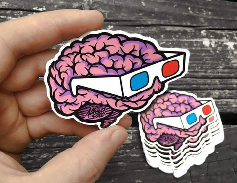 BA-Brain 3d Sticker