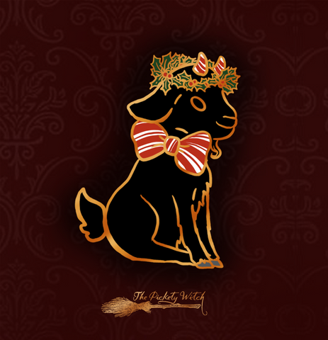 TPICW-Holly the Christmas Goat - Enamel Pin