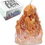 ZDC-Abundance Quartz Crystal Candle - Citrine
