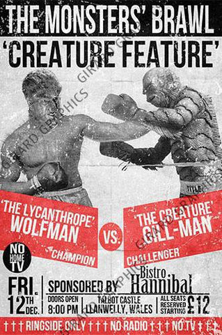 CG-The Monsters Brawl - Wolfman vs Swamp Thing