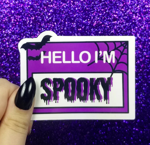 PV-Hello Im Spooky - Sticker
