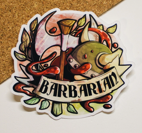 NNA-Barbarian Class Sticker