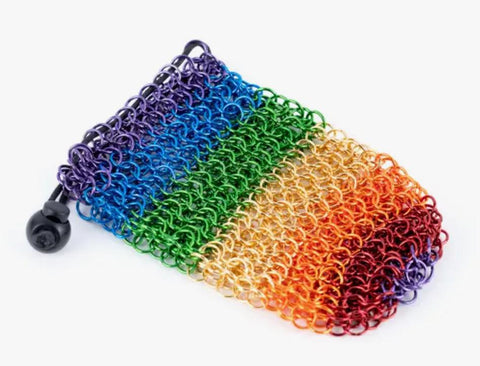 MDG-Rainbow Chain Mail Bag for Dice