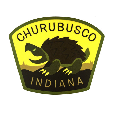 MO-Churubusco, Indiana Travel Sticker