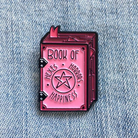 ECT-Book of Hexes, Horrors, and Happiness Pin