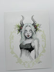 GB-Winter Lady (Girl With Horns) - 8.5x11