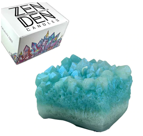 ZDC-Quartz Cluster Crystal Candle - Celestite
