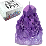 ZDC-Abundance Quartz Crystal Candle - Amethyst