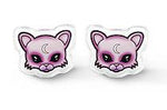 AL-Pastel Goth Cat Earrings