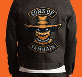 MO-Sons Of Samhain Scarecrow Halloween Biker Back Patch