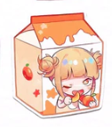 TK-MHA Peach Milk - Sticker