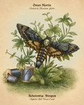CHA-Deaths Head Moth Life Form Study - 8x10