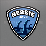MO-Nessie Navy Sticker